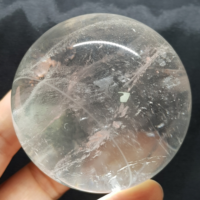 맑은 색감 무지개 형성백수정 63mm 구
